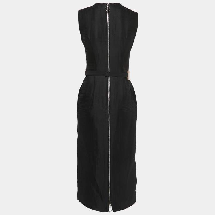 Pre Owned Roksanda Black Wool Blend Contrast Panel Dress M