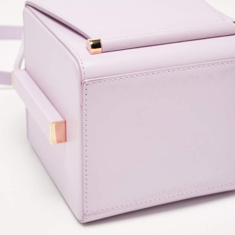 Pre Owned Roksanda Light Purple Leather Box Shoulder Bag