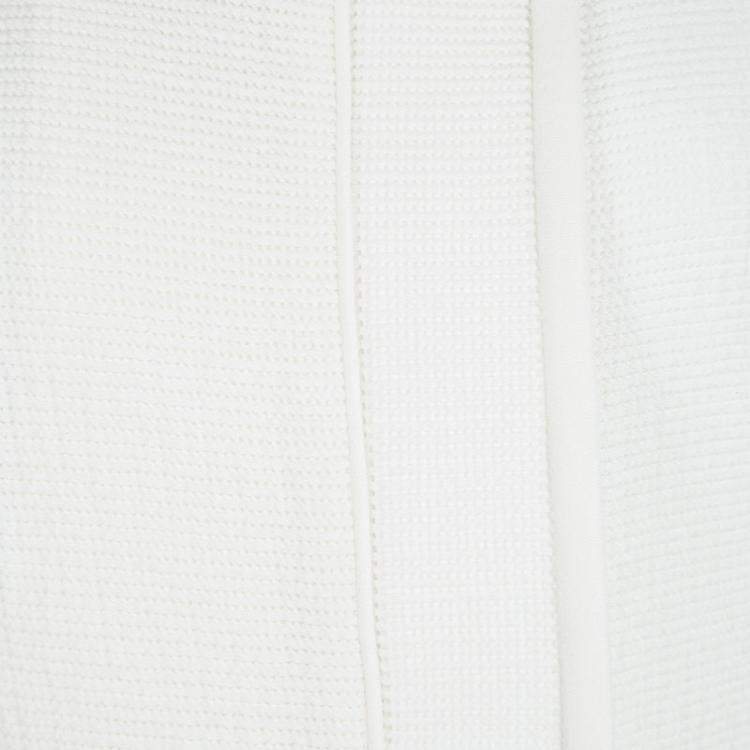 Pre Owned Roland Mouret White Cotton Blend Textured Bellasis  Jacket M