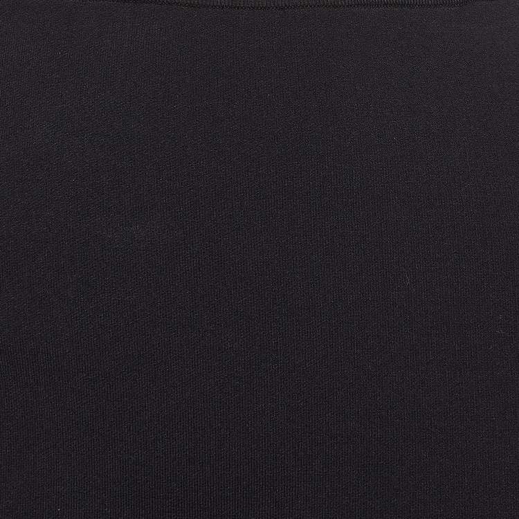 Pre Owned Roland Mouret  Black Knit Ruffled Pencil Skirt S