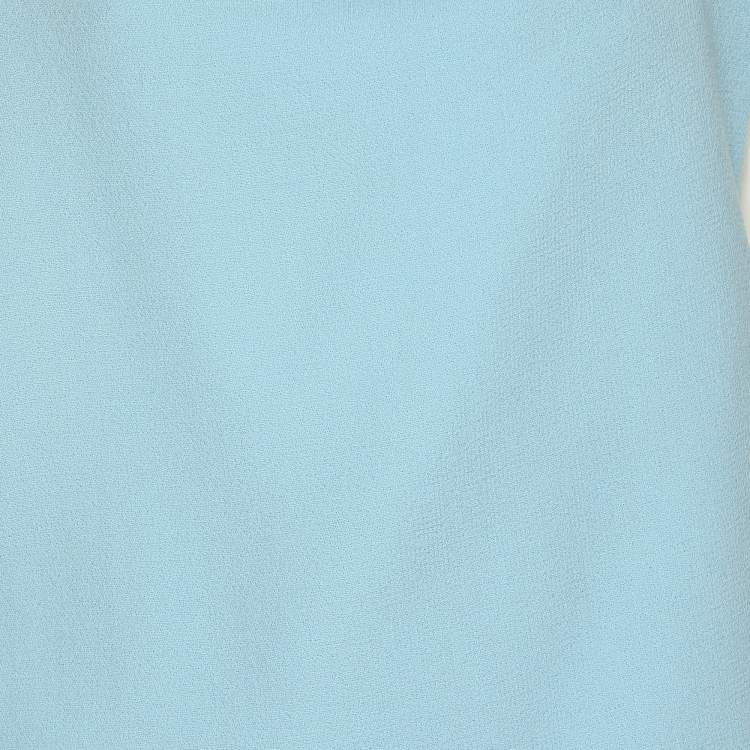 Pre Owned Roland Mouret Light Blue Wool Top and Pants Set M