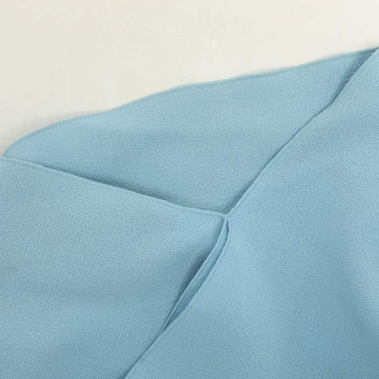 Pre Owned Roland Mouret Light Blue Wool Top and Pants Set M