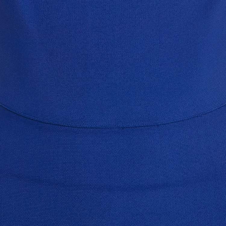 Pre Owned Roland Mouret Royal Blue Knit Sleeveless Bodycon Dress S