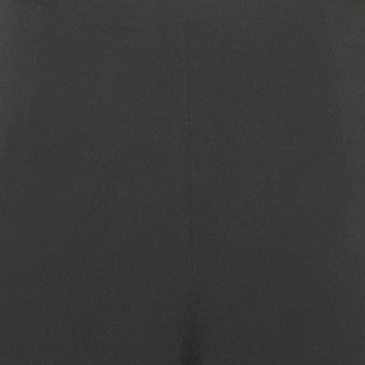 Pre Owned Roland Mouret Black Crepe Slit Detail Trousers XXL