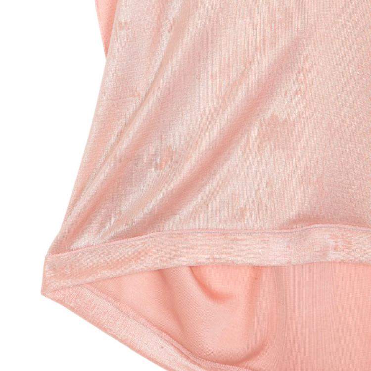 Pre Owned Roland Mouret Pink Metallic Stretch Top S