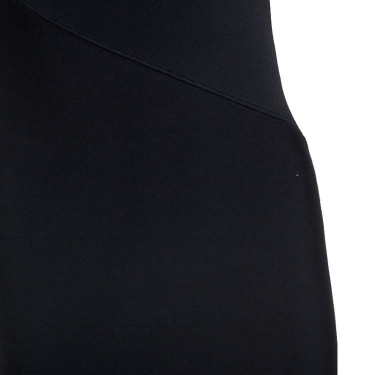Pre Owned Roland Mouret Black Stretch Elsom Bodycon Dress M