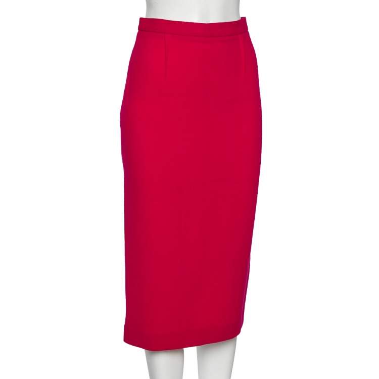 Roland mouret 2024 white pencil skirt