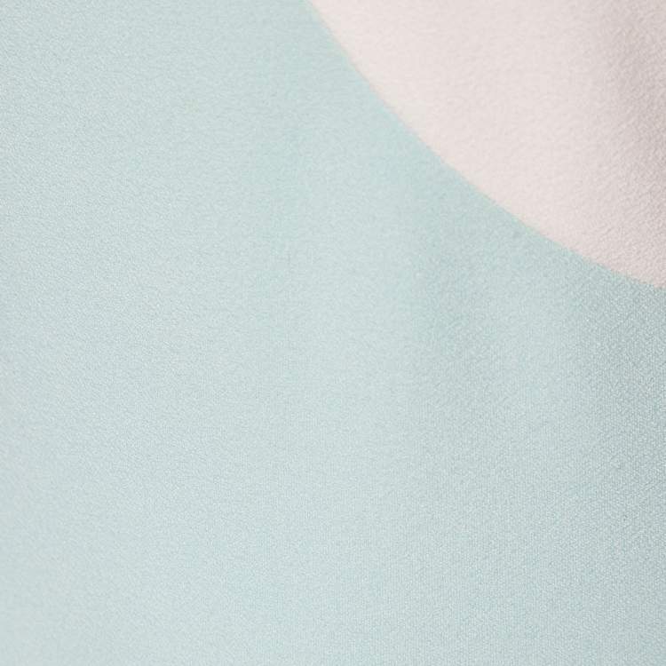 Pre Owned Roland Mouret Mint Green Crepe Sleeveless Sheath Dress S