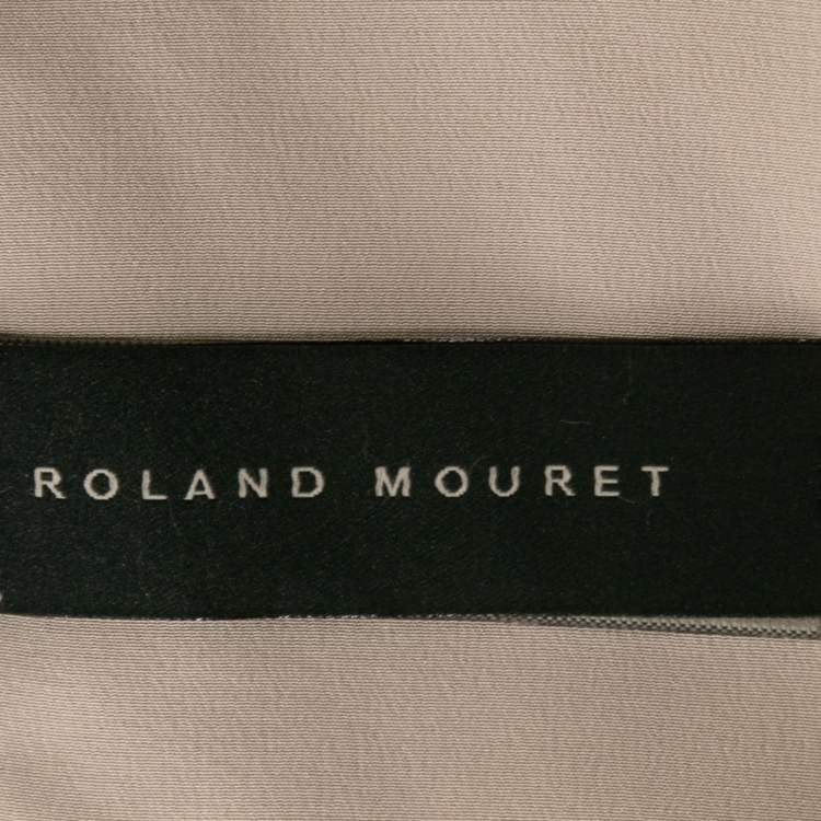 Pre Owned Roland Mouret Red Embroidered Tulle Skater Mini Dress M