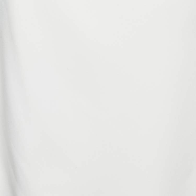 Pre Owned Roland Mouret White Crepe One Shoulder Amaral Dress M