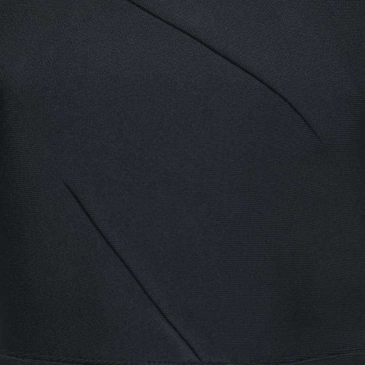 Pre Owned Roland Mouret Black Knit Off-Shoulder Bodycon Dress L