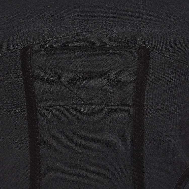 Pre Owned Roland Mouret Black Stretch Crepe Cutout Mini Dress S 