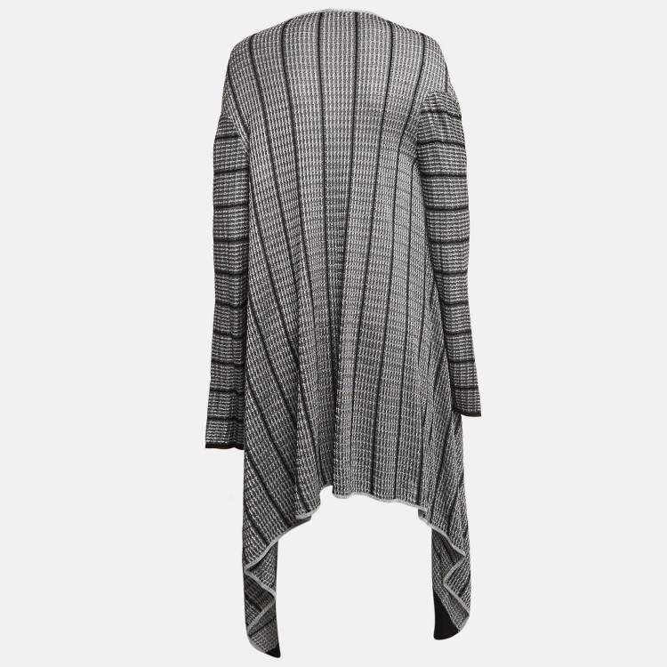 Pre Owned  Roland Mouret Silver & Black Knit Cardigan M