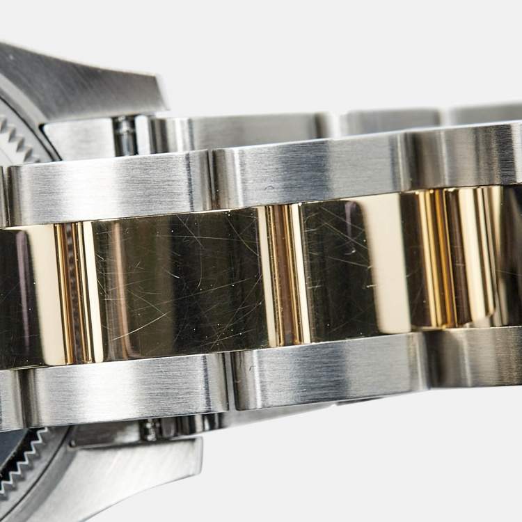 Pre Owned Rolex Mother Of Pearl Diamond 18K Yellow Gold Oystersteel M278383RBR-0027 Datejust Women's Wristwatch 31 mm