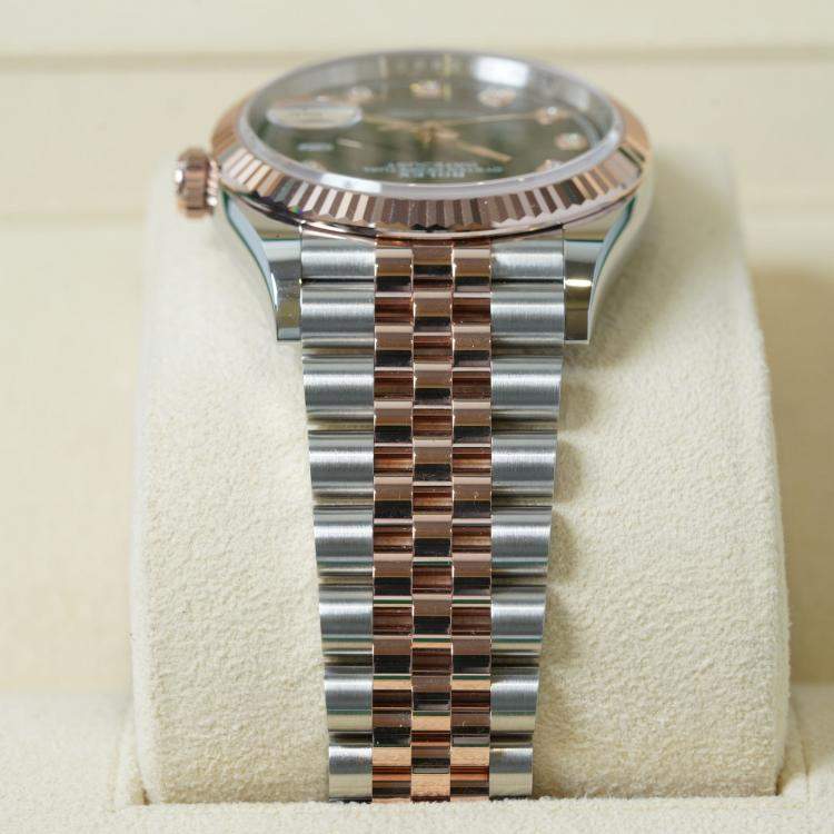 Pre Owned Rolex Datejust 126231 Automatic Black 18K Rose Gold Stainless Steel Women’s Wristwatch 36 mm