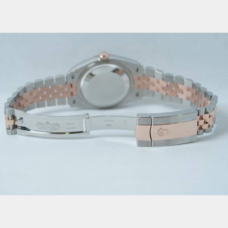 Pre Owned Rolex Datejust 126231 Automatic Black 18K Rose Gold Stainless Steel Women’s Wristwatch 36 mm