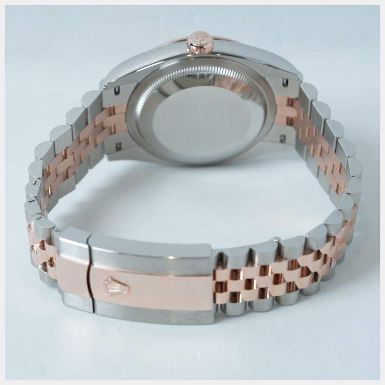 Pre Owned Rolex Datejust 126231 Automatic Black 18K Rose Gold Stainless Steel Women’s Wristwatch 36 mm