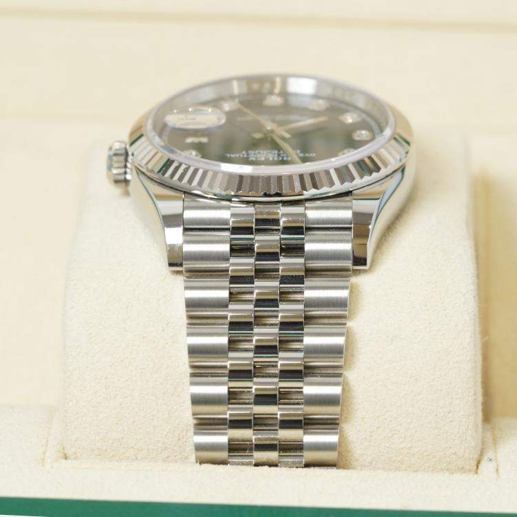 مملوكة مسبقًا Rolex Datejust 126234-0037 Automatic Blue Diamond Stainless Steel Women’s Wristwatch 36 mm