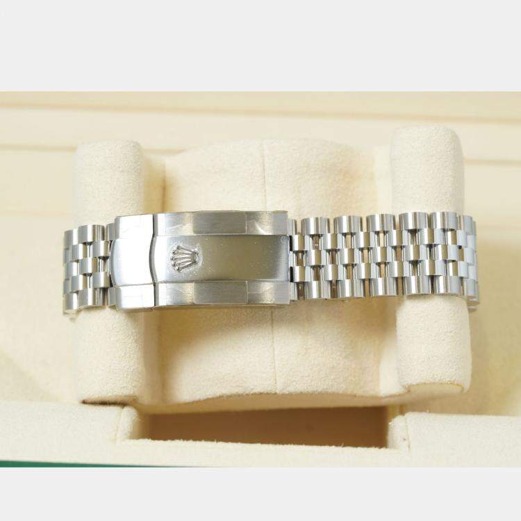 مملوكة مسبقًا Rolex Datejust 126234-0037 Automatic Blue Diamond Stainless Steel Women’s Wristwatch 36 mm