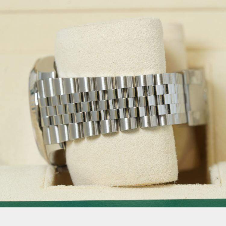 مملوكة مسبقًا Rolex Datejust 126234-0037 Automatic Blue Diamond Stainless Steel Women’s Wristwatch 36 mm