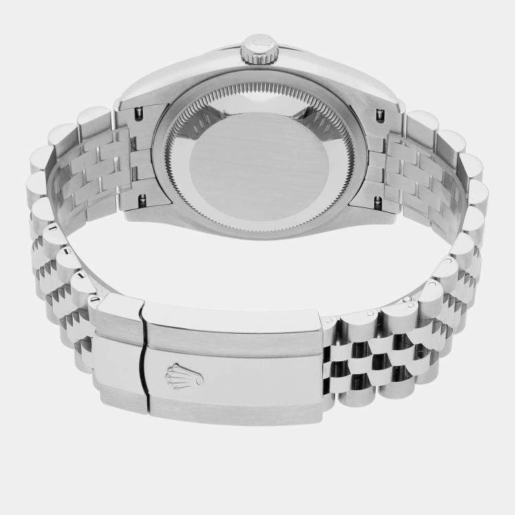 مملوكة مسبقًا Rolex Datejust 126234-0037 Automatic Blue Diamond Stainless Steel Women’s Wristwatch 36 mm