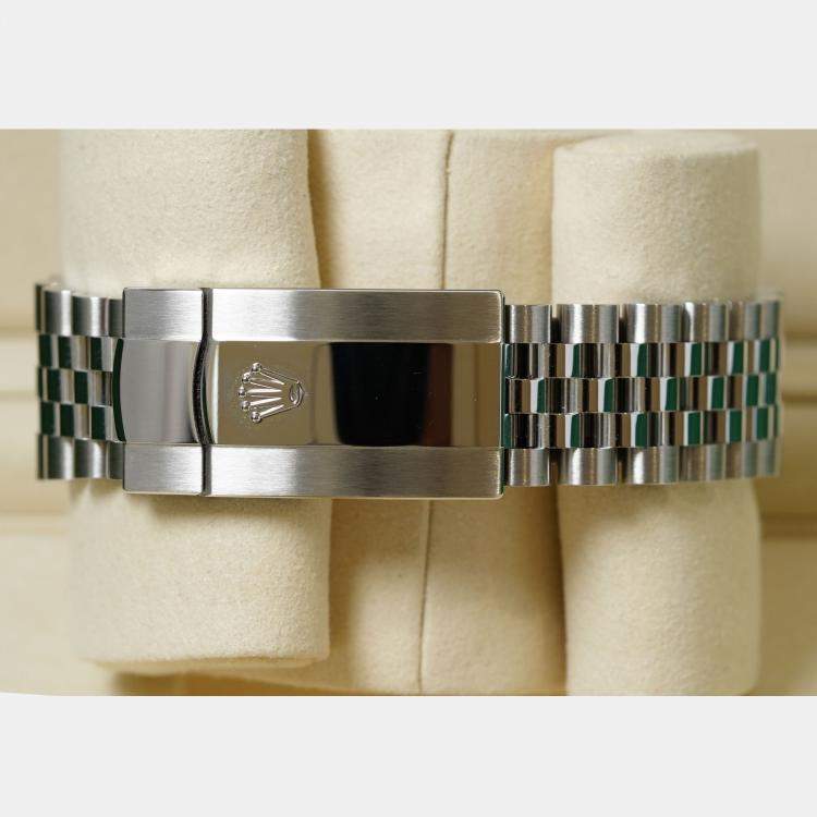 Pre Owned Rolex Datejust 126234-0021 Automatic Purple Diamond Stainless Steel Women’s Wristwatch 36 mm