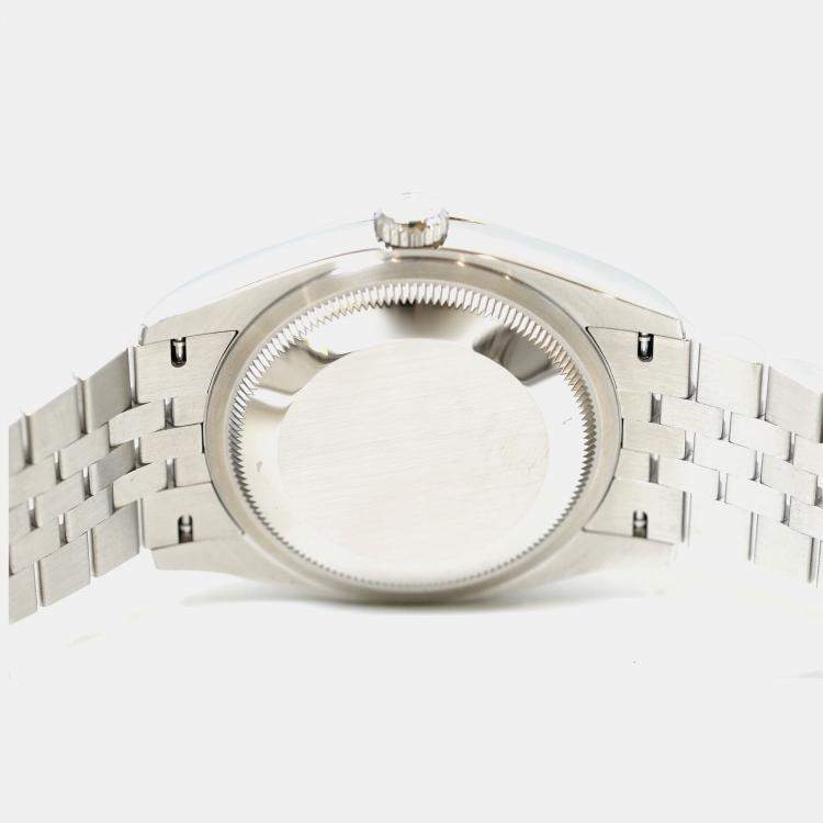 Pre Owned Rolex Datejust 126234-0021 Automatic Purple Diamond Stainless Steel Women’s Wristwatch 36 mm