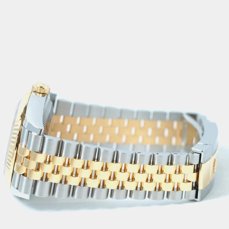 Pre Owned Rolex Datejust 126233-0035 Automatic Wimbledon 18K Yellow Gold Stainless Steel Women’s Wristwatch 36 mm