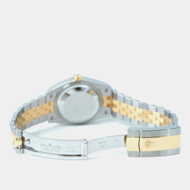 Pre Owned Rolex Datejust 126233-0035 Automatic Wimbledon 18K Yellow Gold Stainless Steel Women’s Wristwatch 36 mm