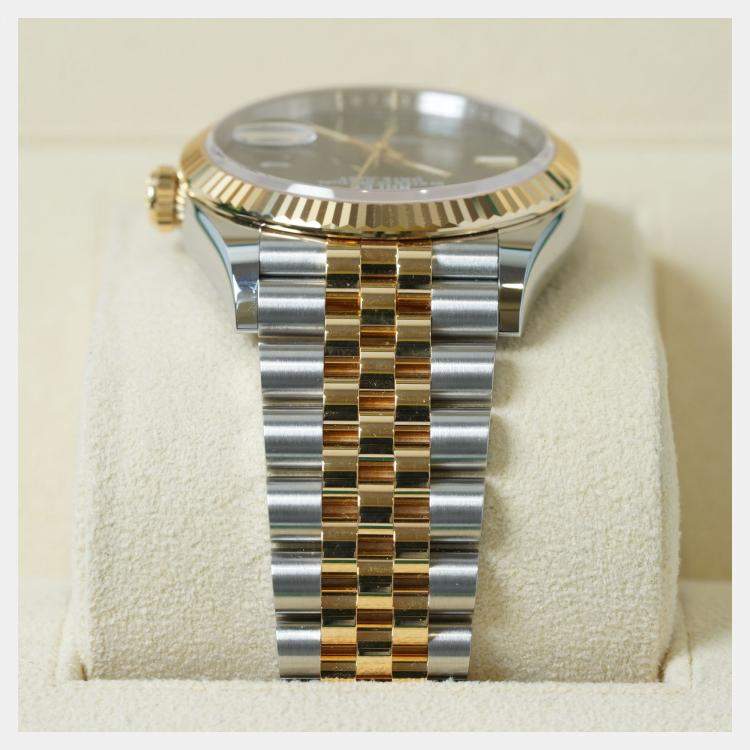 Pre Owned Rolex Datejust 126233-0035 Automatic Wimbledon 18K Yellow Gold Stainless Steel Women’s Wristwatch 36 mm