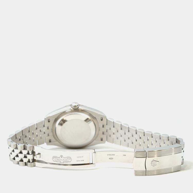 Pre Owned Rolex Datejust 126234-0051 Automatic Green Stainless Steel Women’s Wristwatch 36 mm