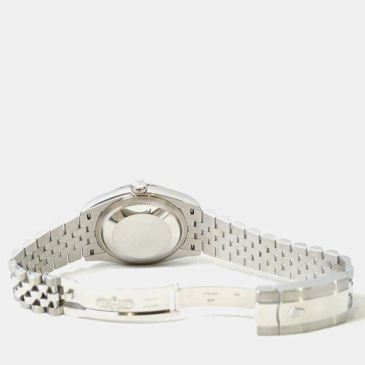 Pre Owned Rolex Datejust 126234-0051 Automatic Green Stainless Steel Women’s Wristwatch 36 mm