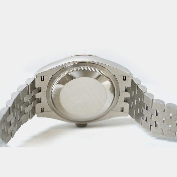 Pre Owned Rolex Datejust 126234-0051 Automatic Green Stainless Steel Women’s Wristwatch 36 mm