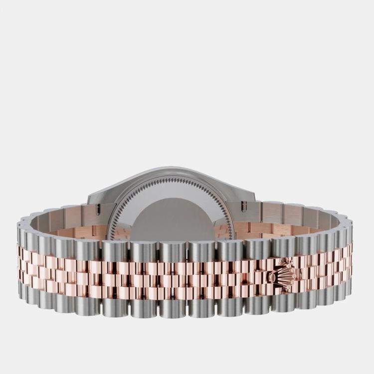 Pre Owned Rolex Datejust 278271-0004 Automatic Chocolate Diamond 18K Rose Gold Stainless Steel Women’s Wristwatch 31 mm