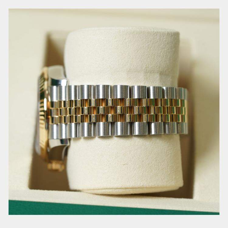 Pre Owned Rolex Datejust 278273-0022 Automatic Dark Grey Diamond 18K Yellow Gold Stainless Steel Women’s Wristwatch 31 mm