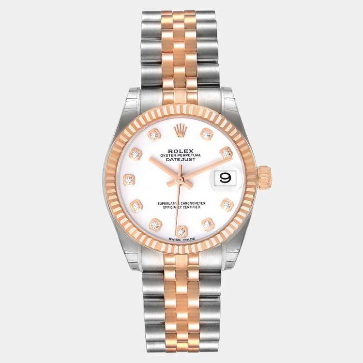 rolex women rose gold