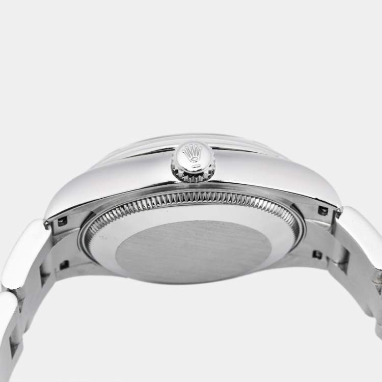 Pre Owned Rolex Black Oystersteel Datejust M278240-0001 Women's Wristwatch 31 mm