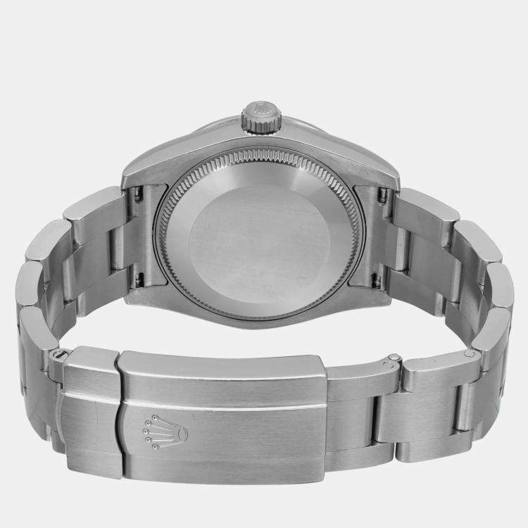 Pre Owned Rolex White Stainless Steel Oyster Perpetual 177200 Automatic Women's Wristwatch 31 mm