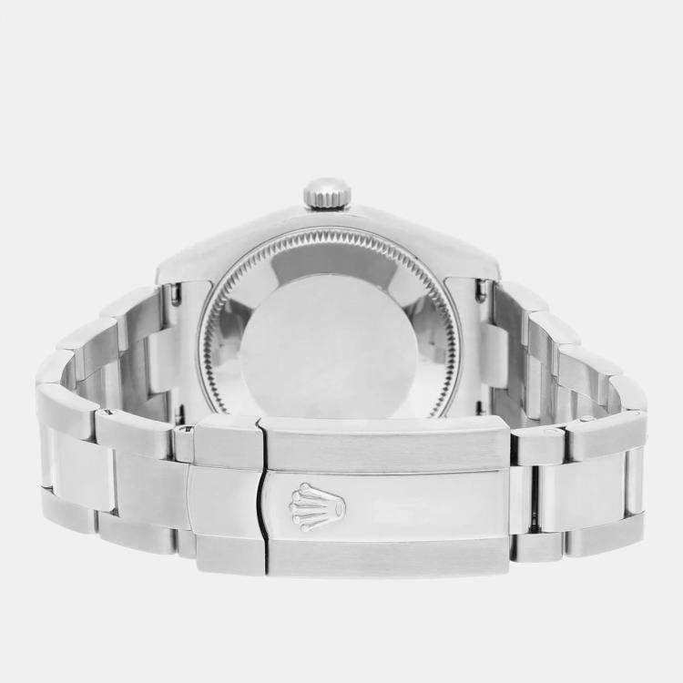 Pre Owned Rolex Datejust 178274 Automatic Black Stainless Steel Women's Wristwatch 31 mm