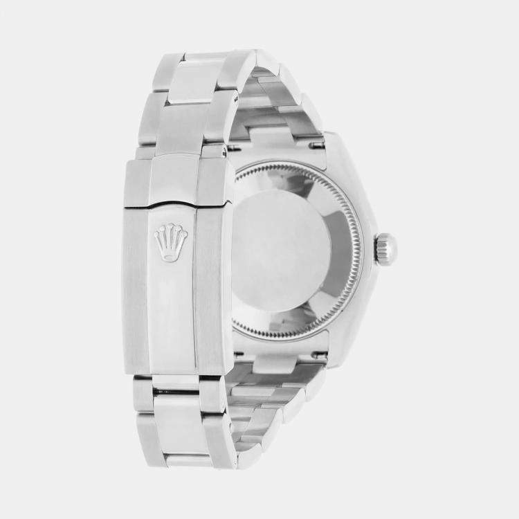 Pre Owned Rolex Datejust 178274 Automatic Black Stainless Steel Women's Wristwatch 31 mm