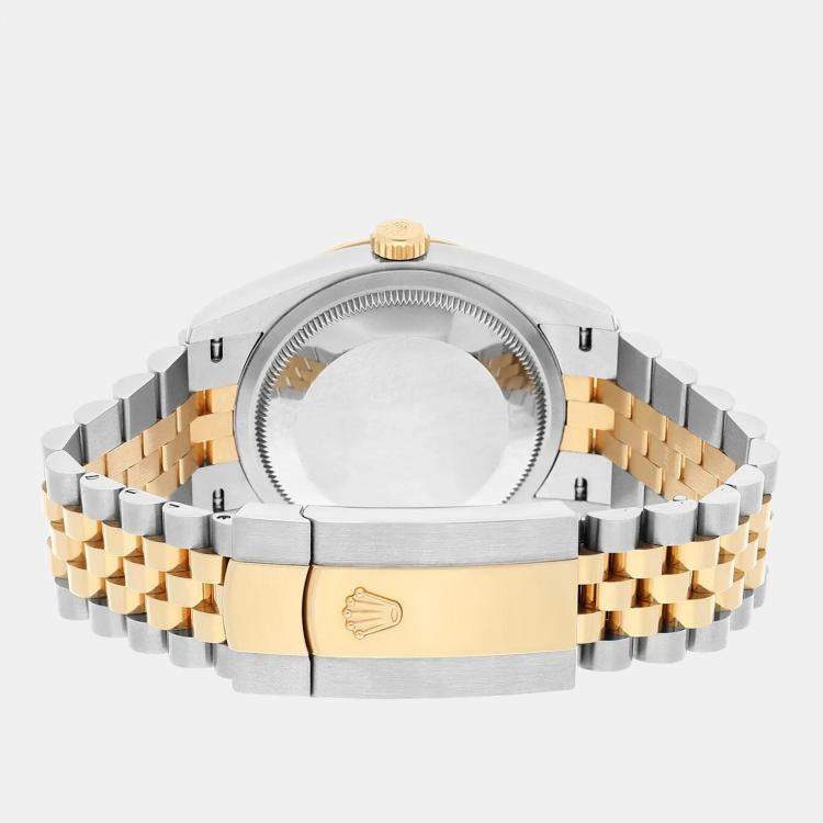Pre Owned Rolex Datejust 126233 Automatic Champagne 18k Yellow Gold Stainless Steel Women's Wristwatch 36 mm