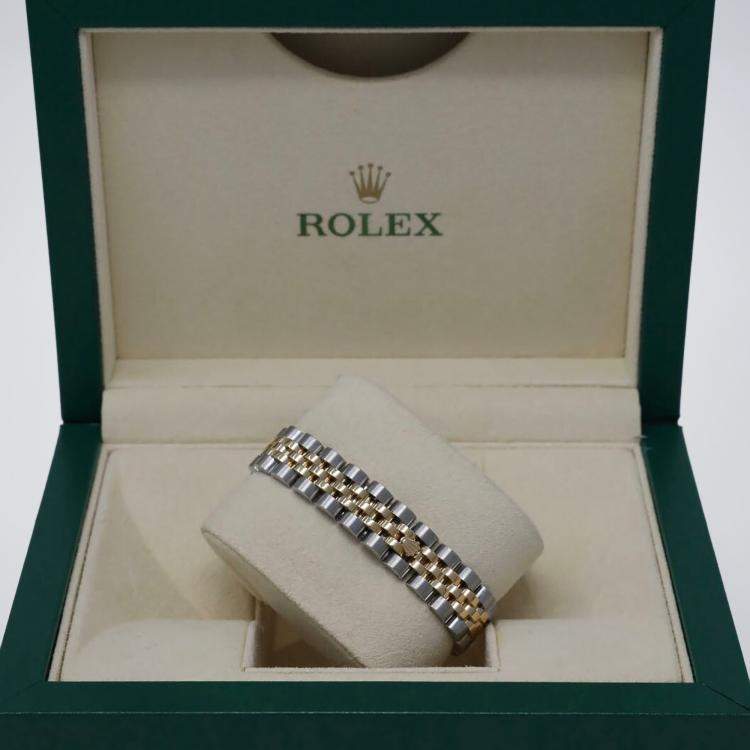 Pre Owned Rolex Datejust 179173 Automatic Silver 18k Yellow Gold Stainless Steel Women's Wristwatch 26 mm