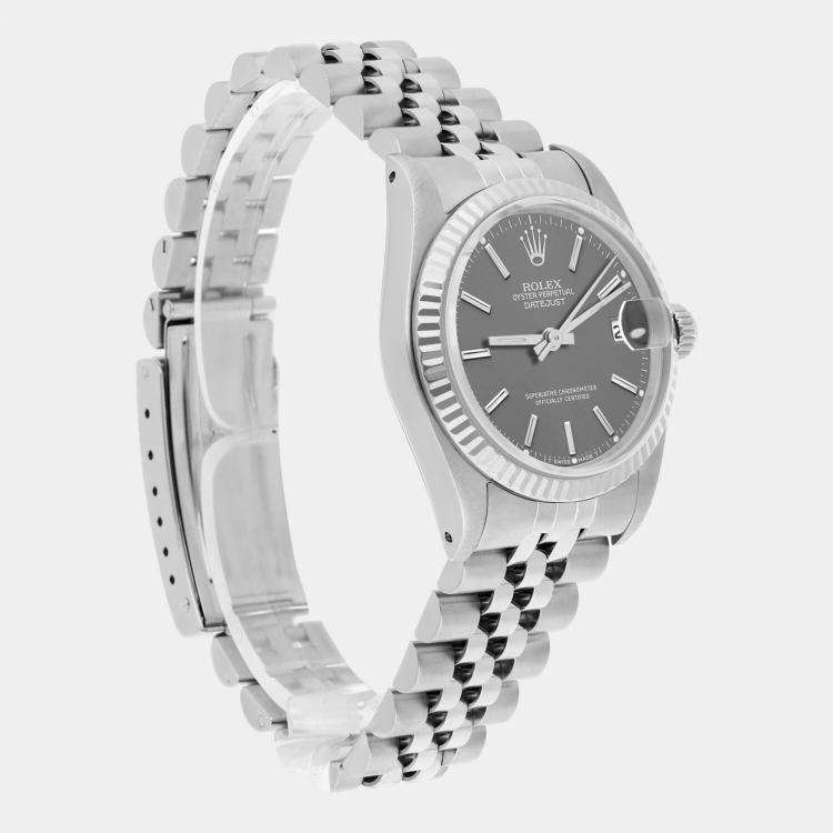 Pre Owned Rolex Datejust 68274 Automatic Steel Stainless Steel Women's Wristwatch 31 mm