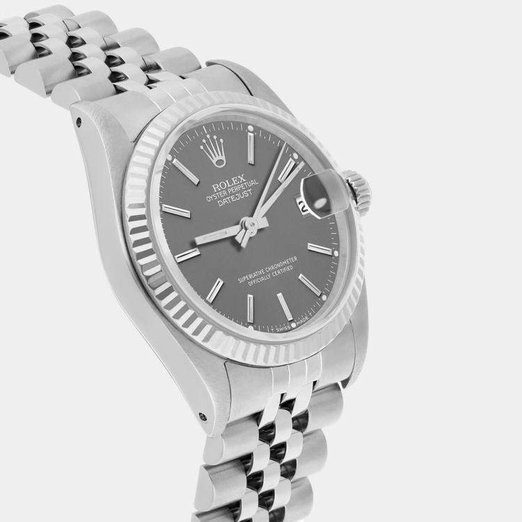 Pre Owned Rolex Datejust 68274 Automatic Steel Stainless Steel Women's Wristwatch 31 mm