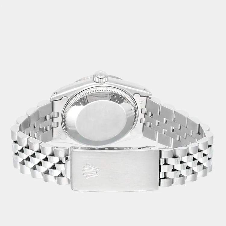 Pre Owned Rolex Datejust 68274 Automatic Silver Stainless Steel Women's Wristwatch 31 mm