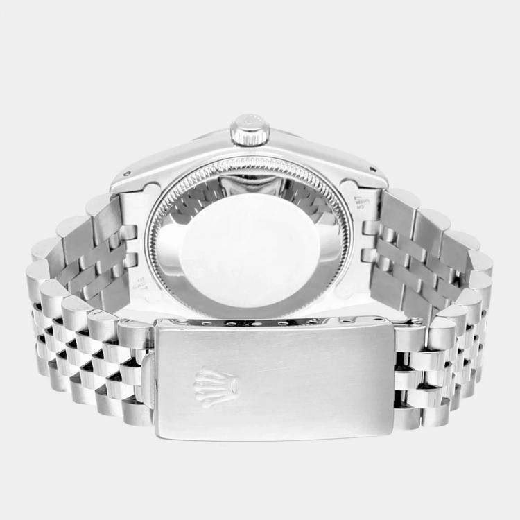Pre Owned Rolex Datejust 68274 Automatic Silver Stainless Steel Women's Wristwatch 31 mm