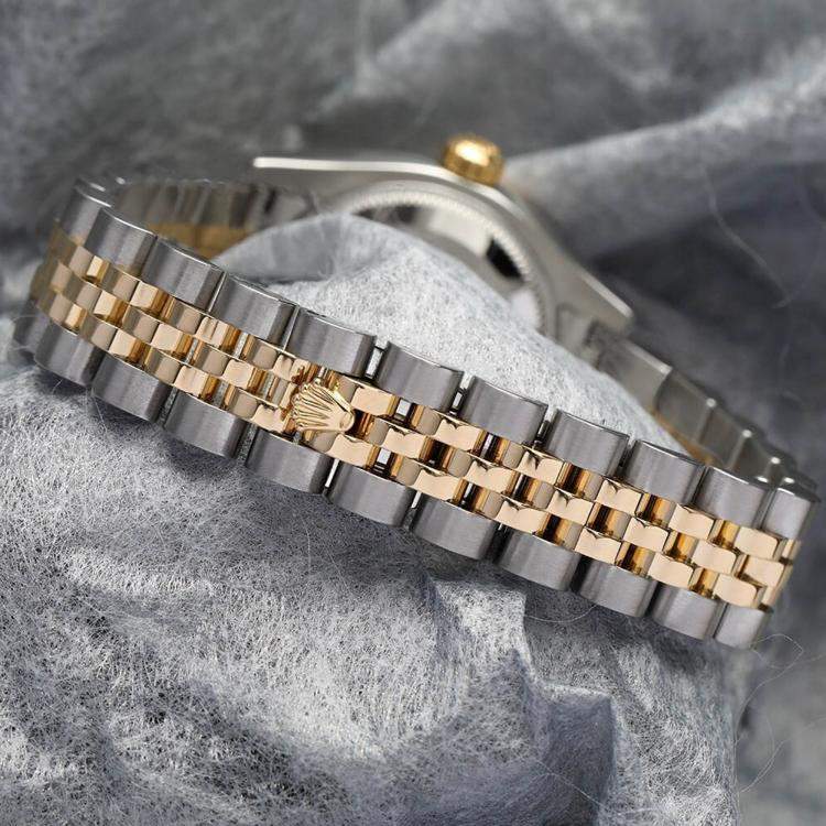 Pre Owned Rolex Datejust 179173 Automatic Stainless Steel 18K Yellow Gold Women's Wristwatch 26 mm