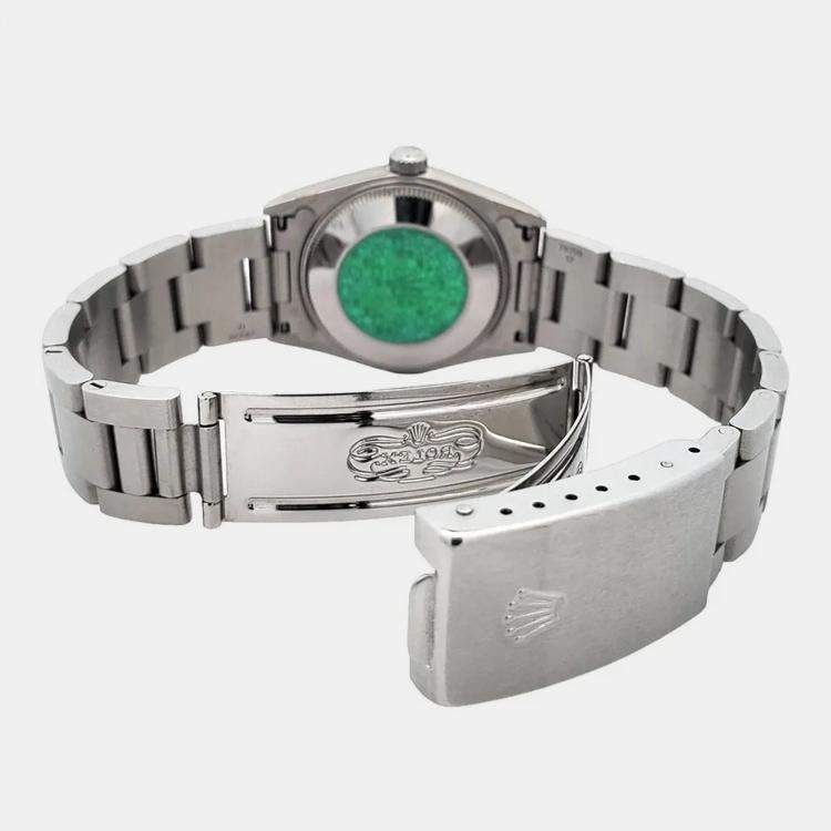 Pre Owned Rolex Datejust 78240 Automatic Salmon Stainless Steel Women's Wristwatch 31 mm