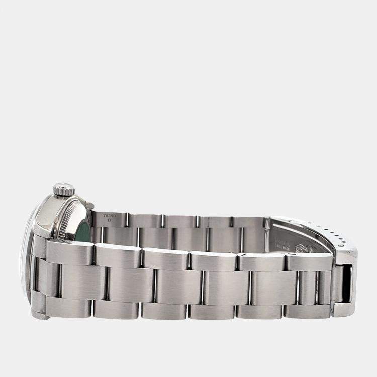 Pre Owned Rolex Datejust 78240 Automatic Salmon Stainless Steel Women's Wristwatch 31 mm
