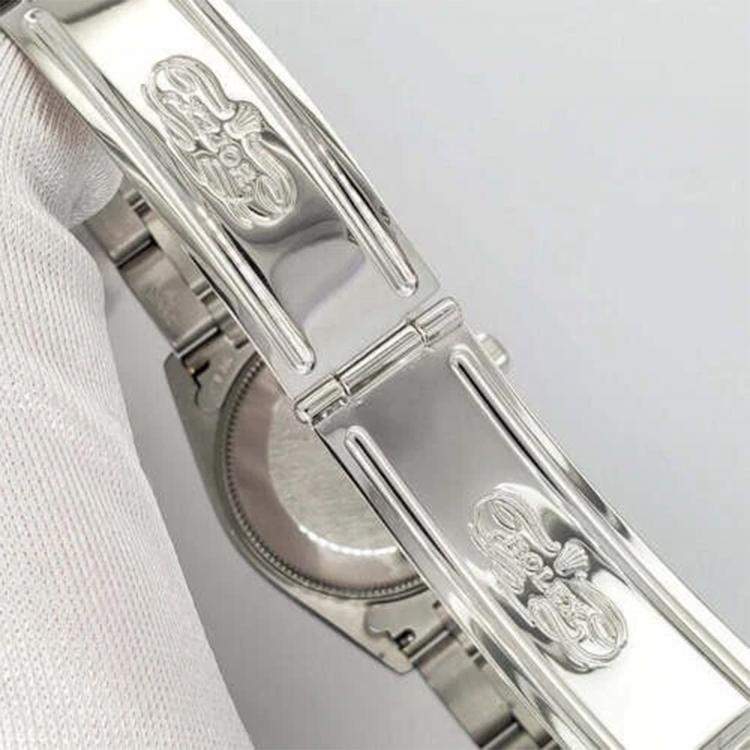 Pre Owned Rolex Datejust 68240 Automatic Blue Stainless Steel Women's Wristwatch 31 mm